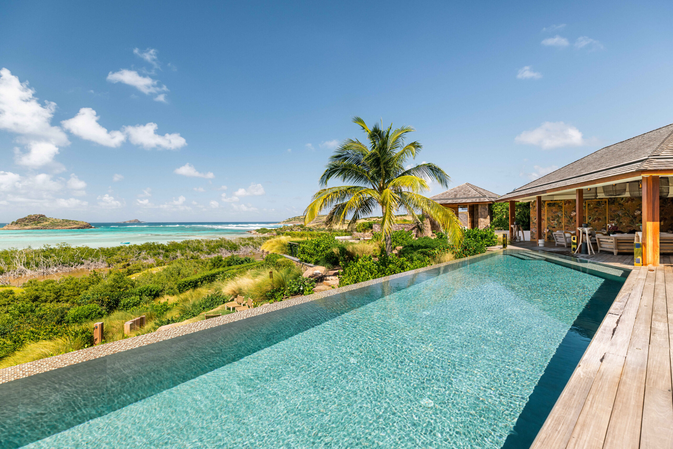 Scenic view from Villa Quartz, St Barts.