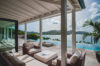 Elegant outdoor terrace at a St Barts villa designed for coastal living