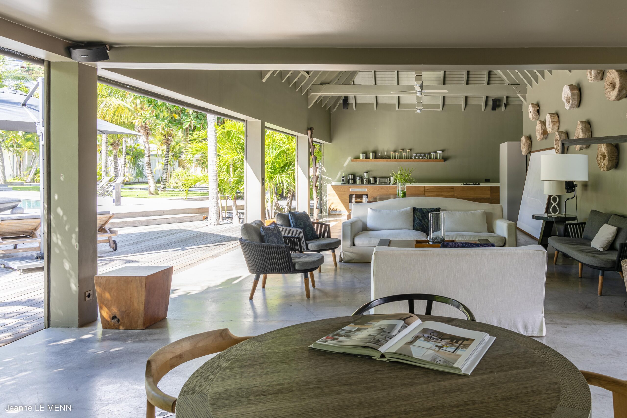 Villa Le Manoir De Lorient's main living area in St. Barts.