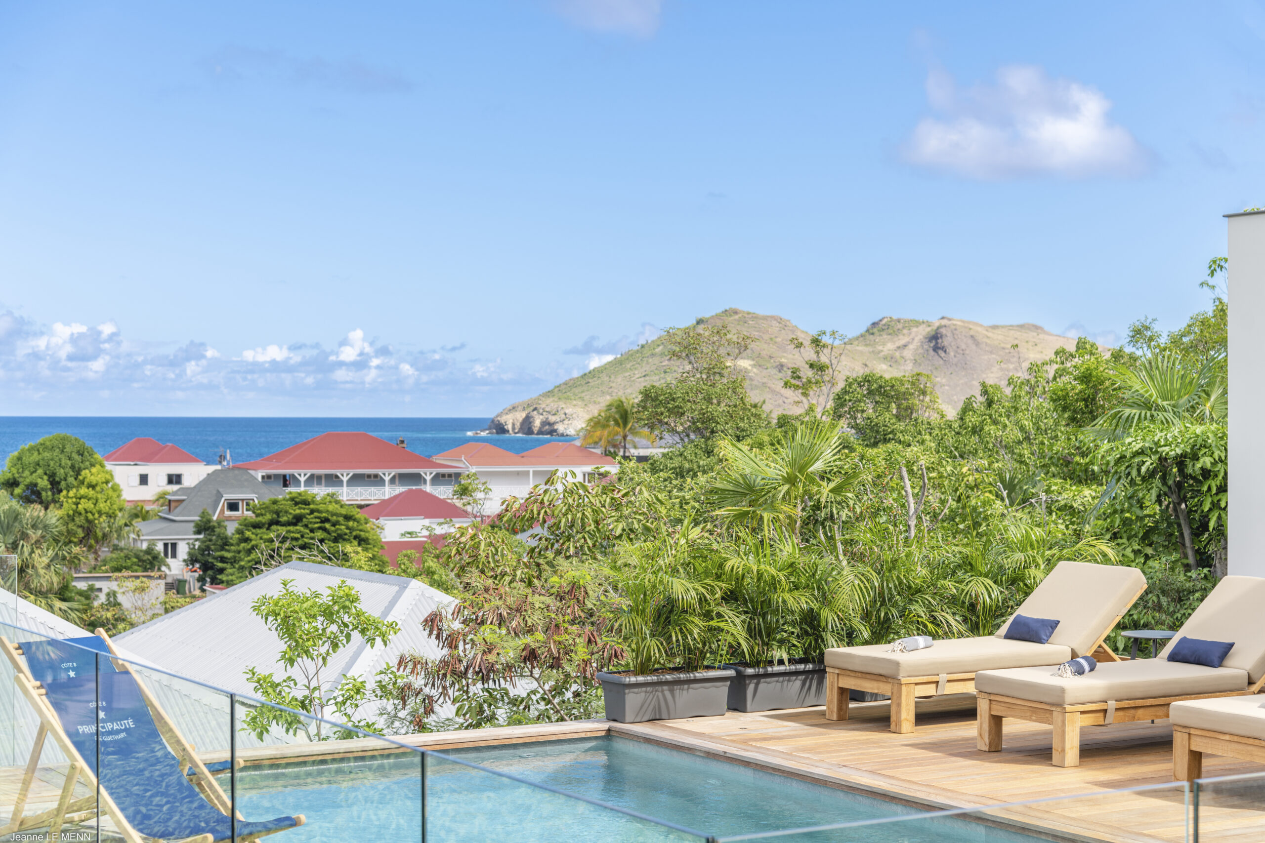 Every day brings ease at Villa Flamand Escape's open terrace in St. Barts, offering coastal calm.