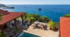 Clifftop St Barts villa terrace with pool and panoramic Caribbean sea view